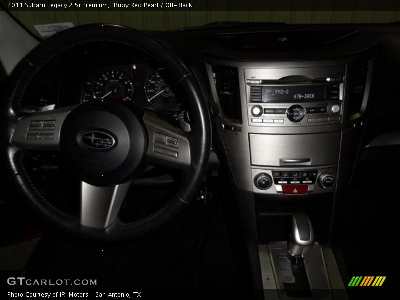 Ruby Red Pearl / Off-Black 2011 Subaru Legacy 2.5i Premium