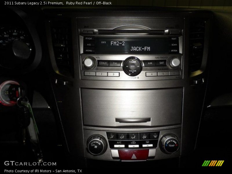 Ruby Red Pearl / Off-Black 2011 Subaru Legacy 2.5i Premium