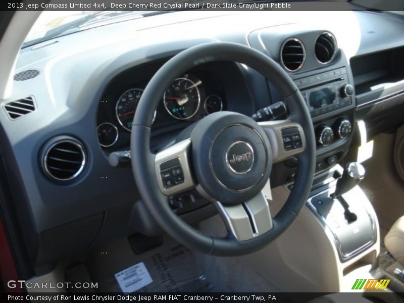 Deep Cherry Red Crystal Pearl / Dark Slate Gray/Light Pebble 2013 Jeep Compass Limited 4x4