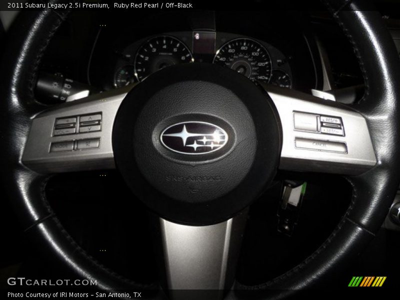 Ruby Red Pearl / Off-Black 2011 Subaru Legacy 2.5i Premium