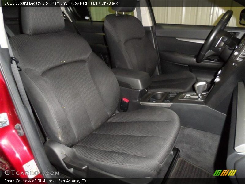 Ruby Red Pearl / Off-Black 2011 Subaru Legacy 2.5i Premium