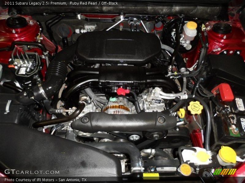 Ruby Red Pearl / Off-Black 2011 Subaru Legacy 2.5i Premium