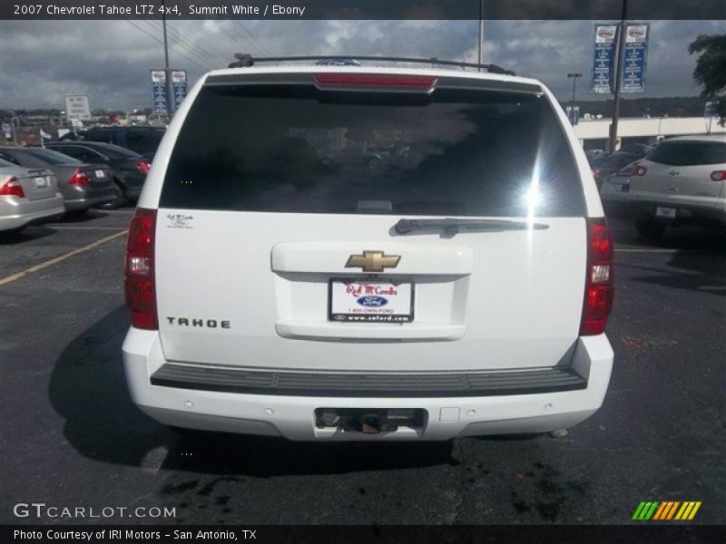 Summit White / Ebony 2007 Chevrolet Tahoe LTZ 4x4