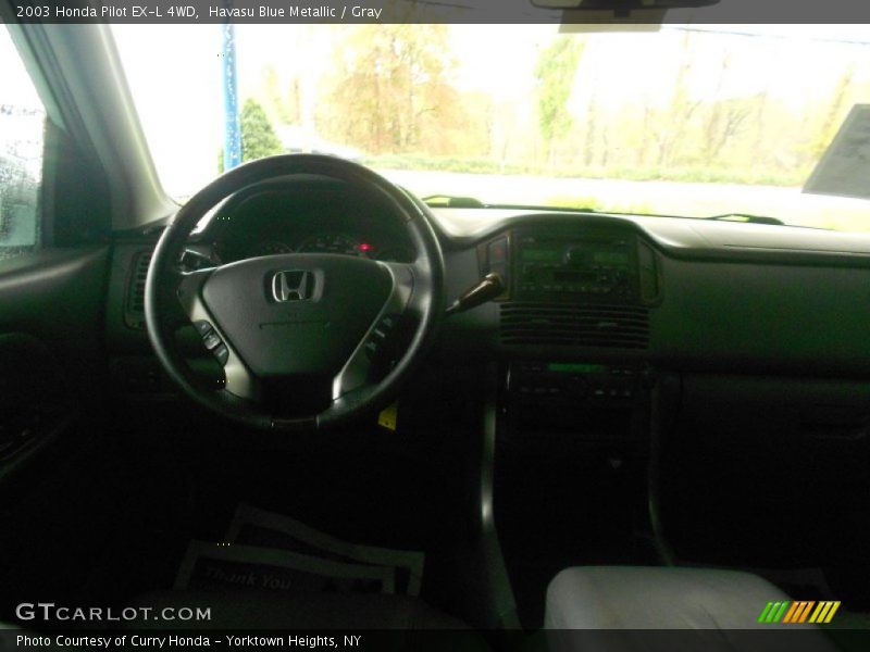 Havasu Blue Metallic / Gray 2003 Honda Pilot EX-L 4WD