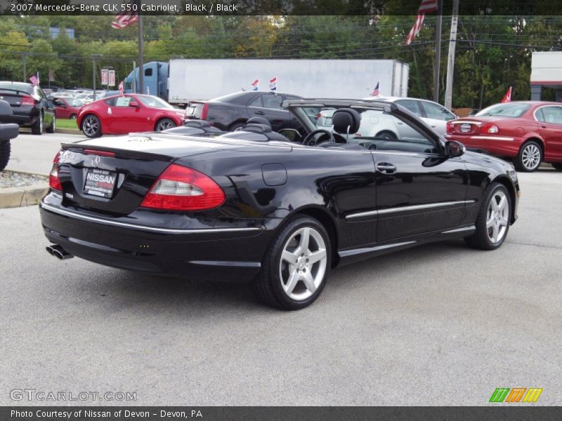 Black / Black 2007 Mercedes-Benz CLK 550 Cabriolet