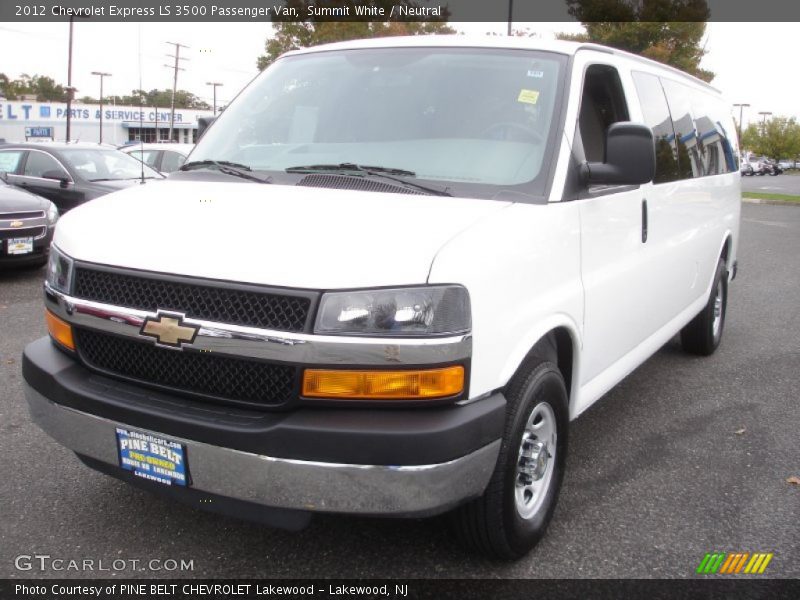 Summit White / Neutral 2012 Chevrolet Express LS 3500 Passenger Van