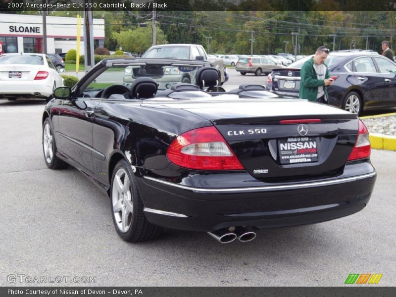 Black / Black 2007 Mercedes-Benz CLK 550 Cabriolet