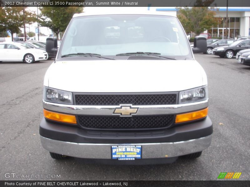 Summit White / Neutral 2012 Chevrolet Express LS 3500 Passenger Van