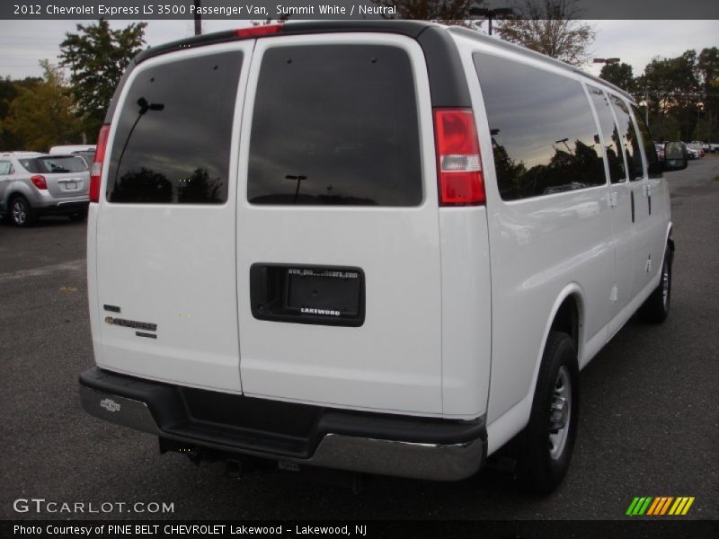Summit White / Neutral 2012 Chevrolet Express LS 3500 Passenger Van