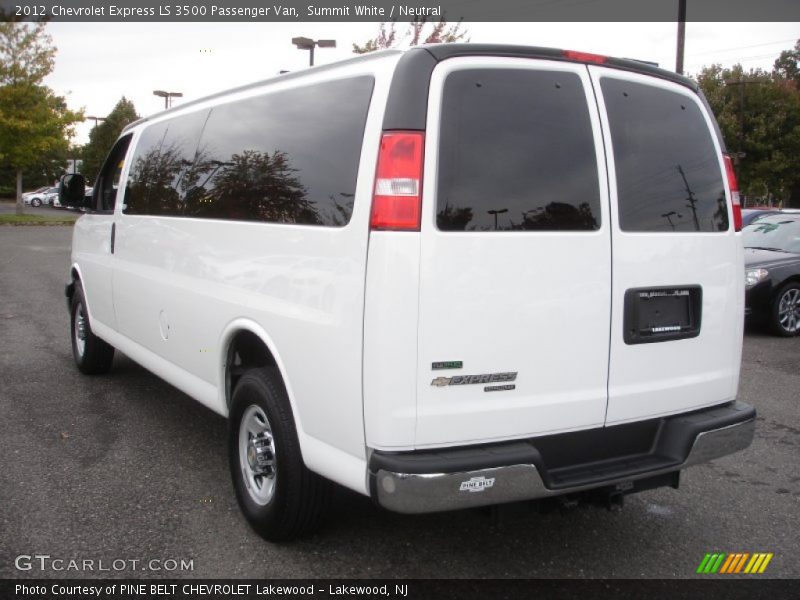  2012 Express LS 3500 Passenger Van Summit White