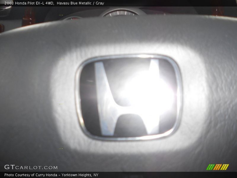 Havasu Blue Metallic / Gray 2003 Honda Pilot EX-L 4WD