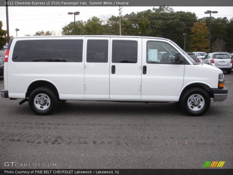  2012 Express LS 3500 Passenger Van Summit White