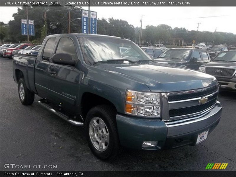 Blue Granite Metallic / Light Titanium/Dark Titanium Gray 2007 Chevrolet Silverado 1500 LT Extended Cab