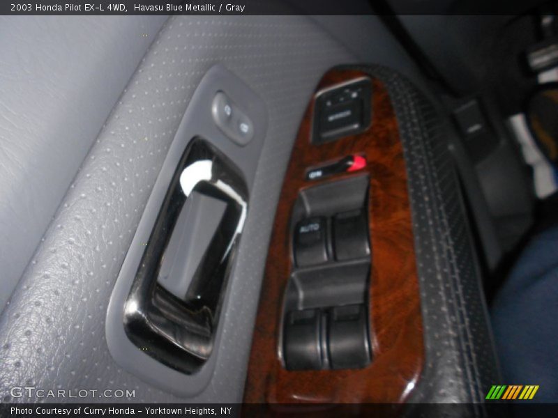 Havasu Blue Metallic / Gray 2003 Honda Pilot EX-L 4WD