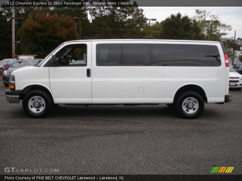  2012 Express LS 3500 Passenger Van Summit White
