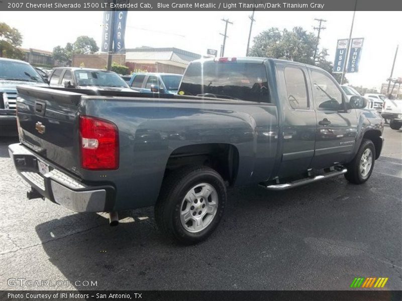 Blue Granite Metallic / Light Titanium/Dark Titanium Gray 2007 Chevrolet Silverado 1500 LT Extended Cab
