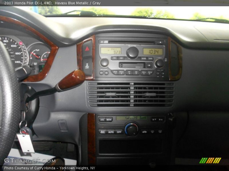 Havasu Blue Metallic / Gray 2003 Honda Pilot EX-L 4WD