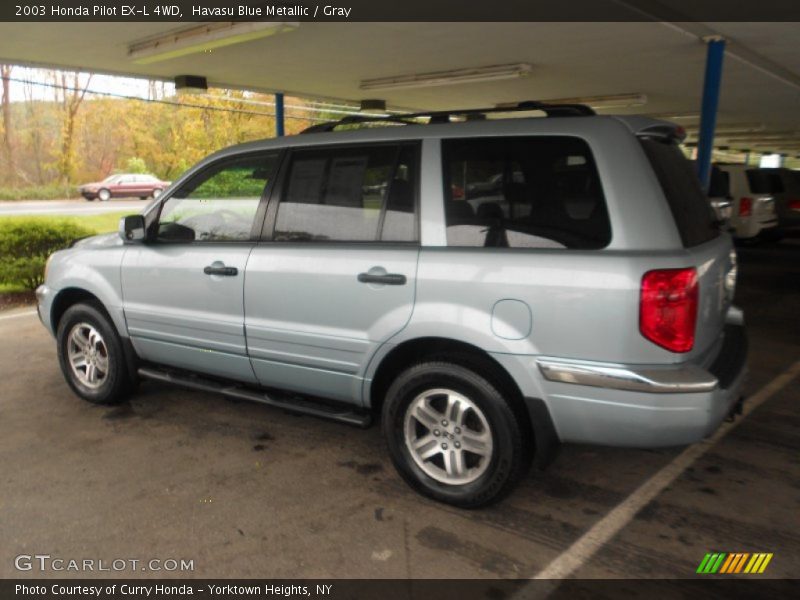 Havasu Blue Metallic / Gray 2003 Honda Pilot EX-L 4WD