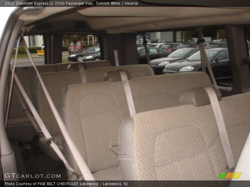 Rear Seat of 2012 Express LS 3500 Passenger Van