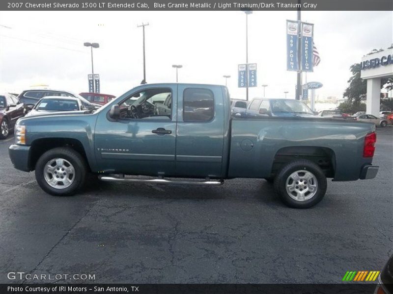 Blue Granite Metallic / Light Titanium/Dark Titanium Gray 2007 Chevrolet Silverado 1500 LT Extended Cab