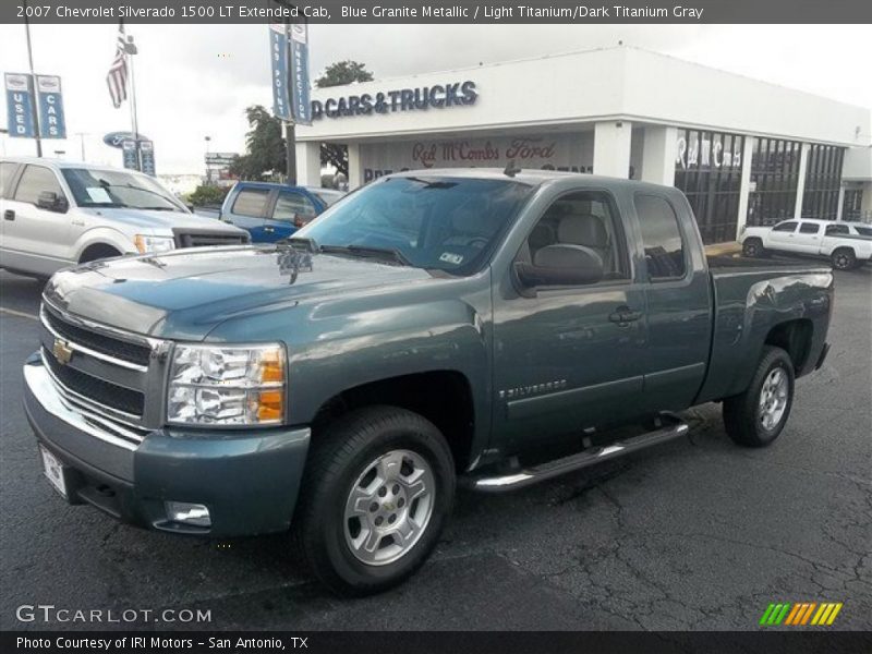 Blue Granite Metallic / Light Titanium/Dark Titanium Gray 2007 Chevrolet Silverado 1500 LT Extended Cab
