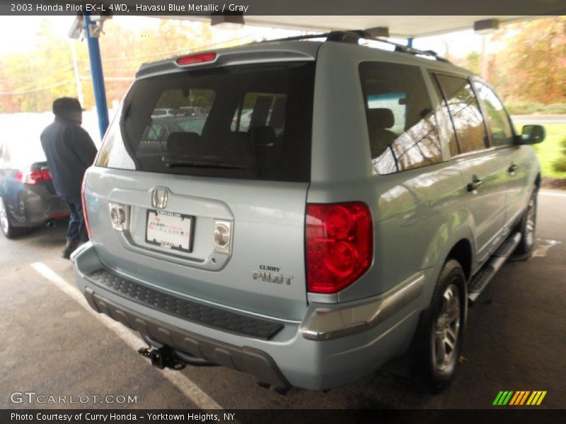 Havasu Blue Metallic / Gray 2003 Honda Pilot EX-L 4WD