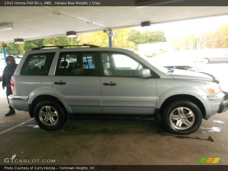 Havasu Blue Metallic / Gray 2003 Honda Pilot EX-L 4WD