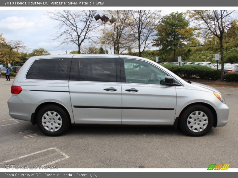 Alabaster Silver Metallic / Gray 2010 Honda Odyssey LX