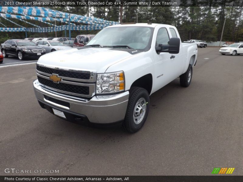 Summit White / Dark Titanium 2013 Chevrolet Silverado 2500HD Work Truck Extended Cab 4x4