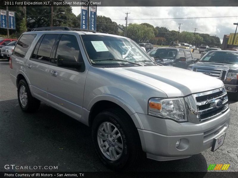 Ingot Silver Metallic / Camel 2011 Ford Expedition XLT
