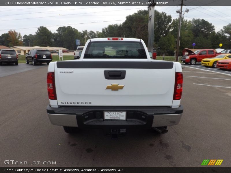 Summit White / Dark Titanium 2013 Chevrolet Silverado 2500HD Work Truck Extended Cab 4x4