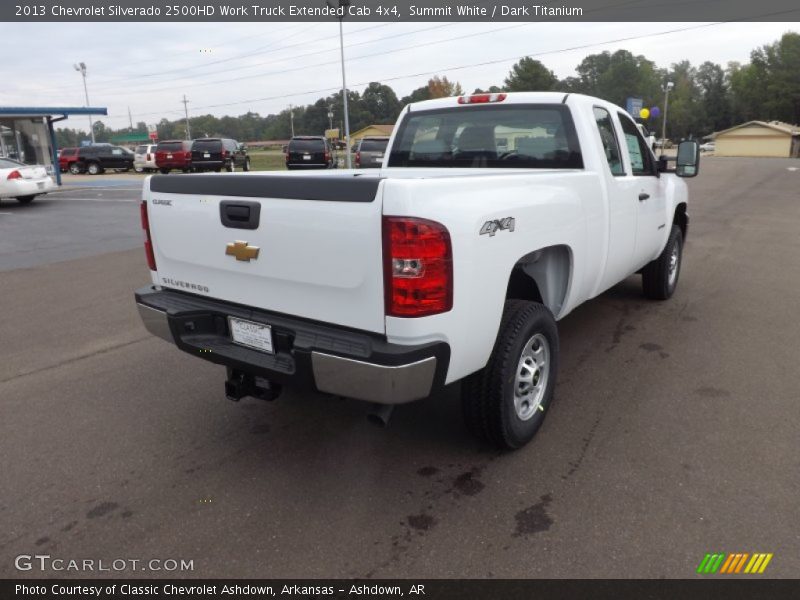 Summit White / Dark Titanium 2013 Chevrolet Silverado 2500HD Work Truck Extended Cab 4x4