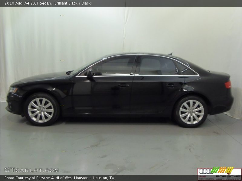 Brilliant Black / Black 2010 Audi A4 2.0T Sedan