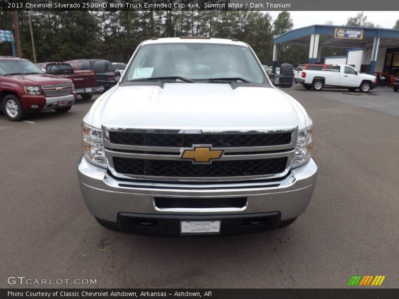 Summit White / Dark Titanium 2013 Chevrolet Silverado 2500HD Work Truck Extended Cab 4x4