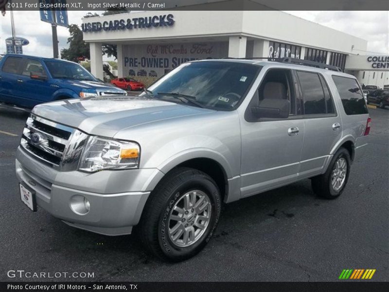 Ingot Silver Metallic / Camel 2011 Ford Expedition XLT
