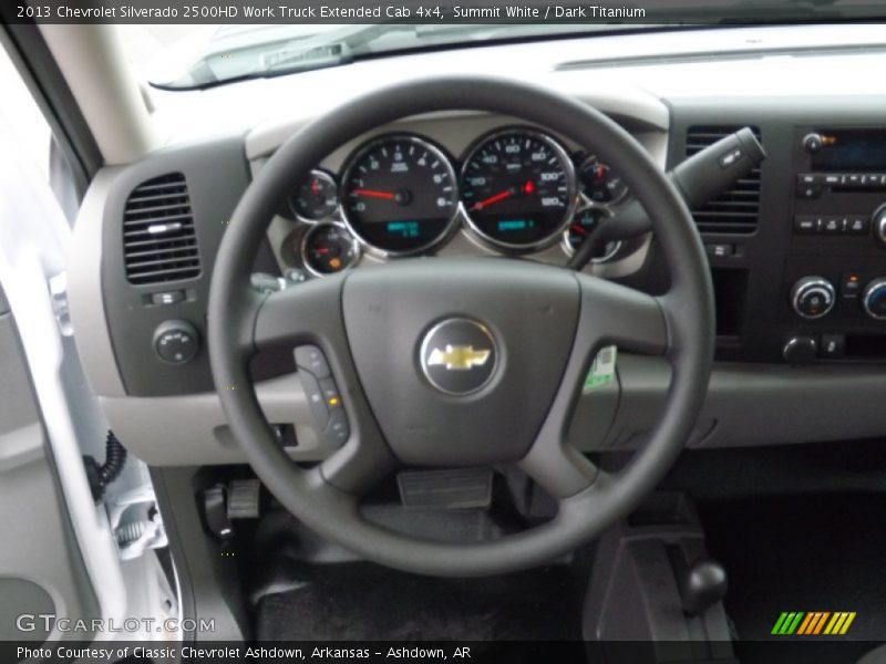 Summit White / Dark Titanium 2013 Chevrolet Silverado 2500HD Work Truck Extended Cab 4x4