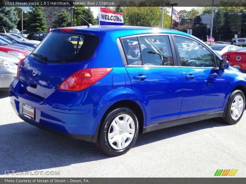 Metallic Blue / Charcoal 2011 Nissan Versa 1.8 S Hatchback