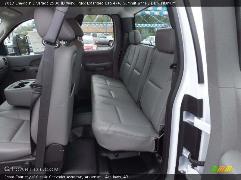Rear Seat of 2013 Silverado 2500HD Work Truck Extended Cab 4x4