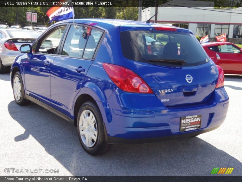 Metallic Blue / Charcoal 2011 Nissan Versa 1.8 S Hatchback