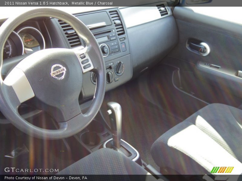 Metallic Blue / Charcoal 2011 Nissan Versa 1.8 S Hatchback
