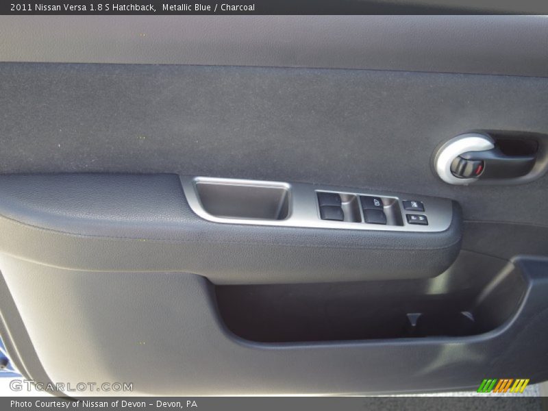 Metallic Blue / Charcoal 2011 Nissan Versa 1.8 S Hatchback