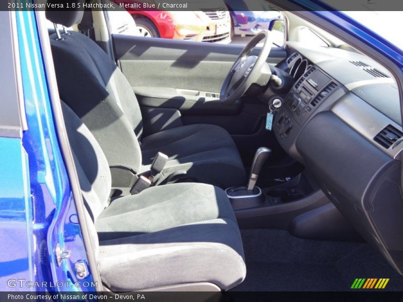 Metallic Blue / Charcoal 2011 Nissan Versa 1.8 S Hatchback