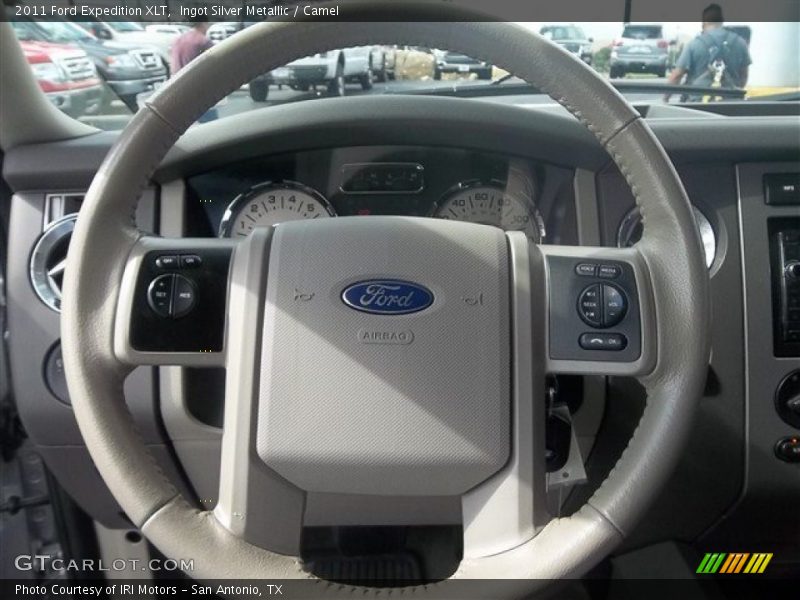 Ingot Silver Metallic / Camel 2011 Ford Expedition XLT