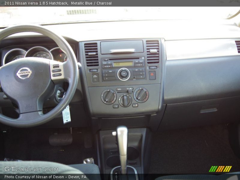 Metallic Blue / Charcoal 2011 Nissan Versa 1.8 S Hatchback