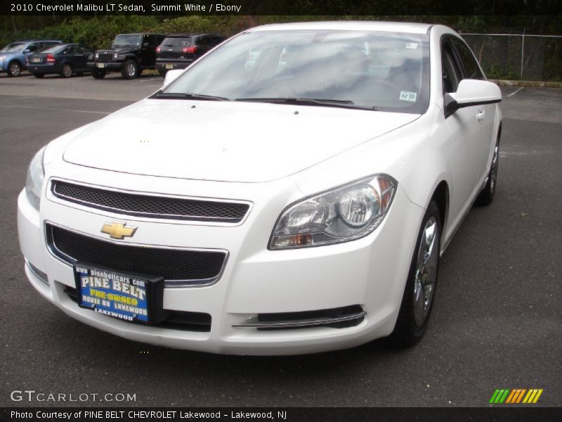 Summit White / Ebony 2010 Chevrolet Malibu LT Sedan