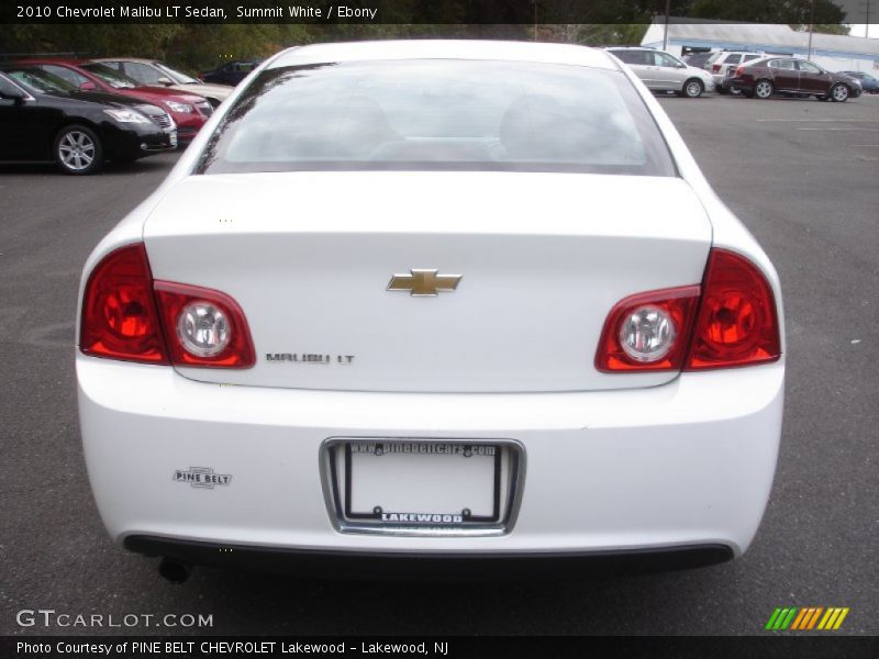Summit White / Ebony 2010 Chevrolet Malibu LT Sedan
