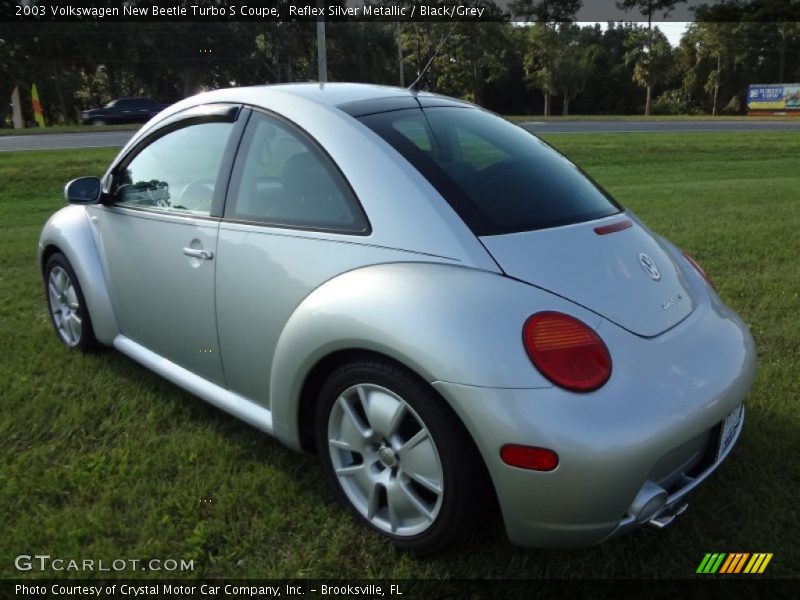Reflex Silver Metallic / Black/Grey 2003 Volkswagen New Beetle Turbo S Coupe