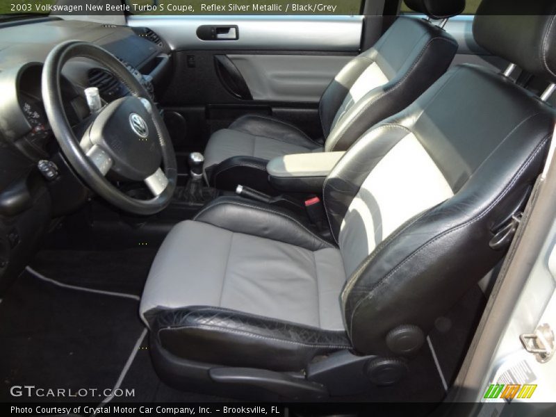 Reflex Silver Metallic / Black/Grey 2003 Volkswagen New Beetle Turbo S Coupe