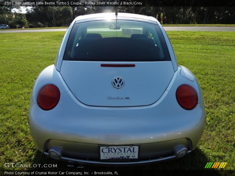 Reflex Silver Metallic / Black/Grey 2003 Volkswagen New Beetle Turbo S Coupe