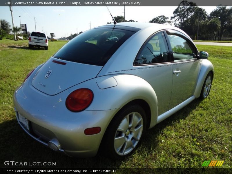 Reflex Silver Metallic / Black/Grey 2003 Volkswagen New Beetle Turbo S Coupe